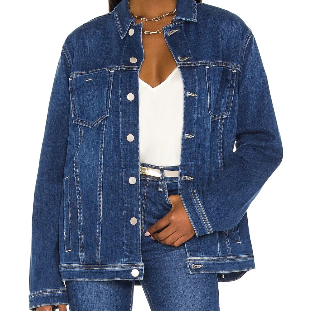 💋L'agence Karina Oversized Denim Jacket *SUPER CUTE NEW W/OUT TAGS